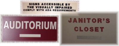 ADA/Braille Signs