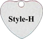 Pet ID Tag - Heart - Type-H