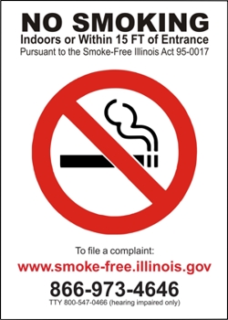 Smoke Free Illinois Signs